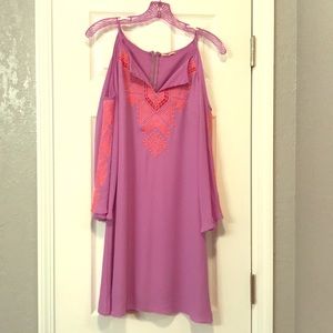 Gianni Bini gorgeous lavender and coral dress
